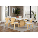 Furniture of America Caerwys FM34004NT-T-7PC 7 Pc Dining Table Set IMAGE 2