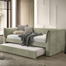  Furniture of America Upney FM1204GR-BED Twin Daybed with Trundle IMAGE 1
