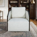  Furniture of America Zebina FM-AC6014WH-SW Swivel Chair IMAGE 1
