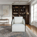  Furniture of America Zebina FM-AC6014WH-SW Swivel Chair IMAGE 2