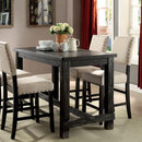  Furniture of America Sania CM3324BK-PT-5PC 5 Pc Counter Height Table Set IMAGE 3