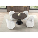  Furniture of America Essen FM3430ES-RT-5PC-01WH 5 Pc Dining Table Set IMAGE 2