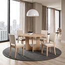  Furniture of America Oberto SL3406NT-RT-5PC 5 Pc Round Dining Table Set IMAGE 2
