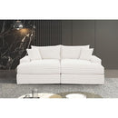  Furniture of America Tavedestrand FM6900WH-PK Double Chaise Sofa IMAGE 4