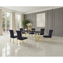  Furniture of America Horley FM37010GD-T-80 80" Dining Table IMAGE 2