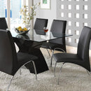 Furniture of America Wailoa CM8370BK-T-7PC 7 Pc Dining Table Set IMAGE 1