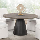  Furniture of America Broager FM3331DB-RT-TABLE Round Table IMAGE 1