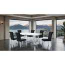  Furniture of America Holbaek FM37008SV-T 80" Dining Table IMAGE 2