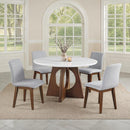  Furniture of America Ostbirk FM37011WN-RT-5PC 5 Pc Dining Table Set IMAGE 1