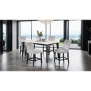  Furniture of America Sabro FM3330BK-T-7PC 7 Pc Dining Table Set IMAGE 1