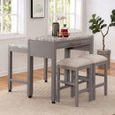  Furniture of America Whitehall FOA3544LG-PT-3PC 3 Pc Counter Height Table Set IMAGE 1