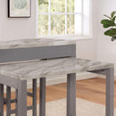  Furniture of America Whitehall FOA3544LG-PT-3PC 3 Pc Counter Height Table Set IMAGE 2