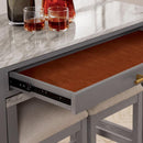  Furniture of America Whitehall FOA3544LG-PT-3PC 3 Pc Counter Height Table Set IMAGE 3