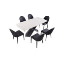  Furniture of America Lenvik FM3700BK-T-7PC 7 Pc Dining Table Set IMAGE 4