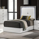  Furniture of America Stoholm FM72000WH-T-BED Twin Bed IMAGE 1