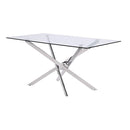 Furniture of America Silveria FM37001SV-T-7PC 7 Pc Dining Table Set IMAGE 2