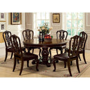  Furniture of America Bellagio CM3319RT-5PC-LEATHER 5 Pc Dining Table Set IMAGE 1