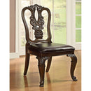  Furniture of America Bellagio CM3319RT-5PC-LEATHER 5 Pc Dining Table Set IMAGE 3