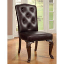  Furniture of America Bellagio CM3319RT-5PC-LEATHER 5 Pc Dining Table Set IMAGE 4