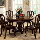  Furniture of America Bellagio CM3319RT-5PC-LEATHER 5 Pc Dining Table Set IMAGE 7