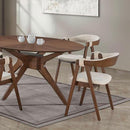  Furniture of America Ebikon FM3211WN-T-5PC 5 Pc Dining Table Set IMAGE 3