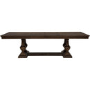  Coaster Furniture Ridgewell 104601 Rectangular Trestle Dining Table - Dark Oak IMAGE 4