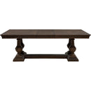  Coaster Furniture Ridgewell 104601 Rectangular Trestle Dining Table - Dark Oak IMAGE 5