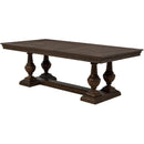  Coaster Furniture Ridgewell 104601 Rectangular Trestle Dining Table - Dark Oak IMAGE 6