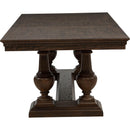  Coaster Furniture Ridgewell 104601 Rectangular Trestle Dining Table - Dark Oak IMAGE 9