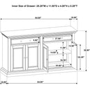  Coaster Furniture Ridgewell 104605 2-drawer 4-door Dining Server - Dark Oak IMAGE 13