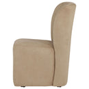 Coaster Furniture Jaelynn 107052TAN Set of 2 Upholstered Parsons Dining Side Chair - Tan IMAGE 2
