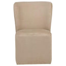  Coaster Furniture Jaelynn 107052TAN Set of 2 Upholstered Parsons Dining Side Chair - Tan IMAGE 4