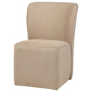  Coaster Furniture Jaelynn 107052TAN Set of 2 Upholstered Parsons Dining Side Chair - Tan IMAGE 6