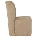  Coaster Furniture Jaelynn 107052TAN Set of 2 Upholstered Parsons Dining Side Chair - Tan IMAGE 7