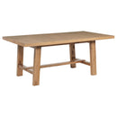  Coaster Furniture Middleton 108540 76-inch Extension Leaf Dining Table - Natural Brown IMAGE 1