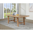 Coaster Furniture Middleton 108540 76-inch Extension Leaf Dining Table - Natural Brown IMAGE 2