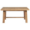  Coaster Furniture Middleton 108540 76-inch Extension Leaf Dining Table - Natural Brown IMAGE 5