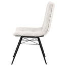  Coaster Furniture Aiken 110332STN Set of 4 Fabric Upholstered Dining Side Chair - Saddle Stone White IMAGE 4