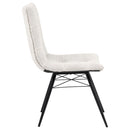  Coaster Furniture Aiken 110332STN Set of 4 Fabric Upholstered Dining Side Chair - Saddle Stone White IMAGE 5