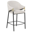  Coaster Furniture Chadwick 183436N Set of 2 Fabric Upholstered Counter Height Chair - Beige IMAGE 5