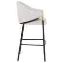  Coaster Furniture Chadwick 183437N Set of 2 Fabric Upholstered Bar Chair - Beige IMAGE 2