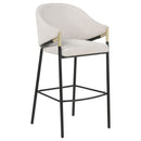  Coaster Furniture Chadwick 183437N Set of 2 Fabric Upholstered Bar Chair - Beige IMAGE 5