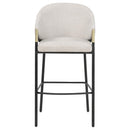  Coaster Furniture Chadwick 183437N Set of 2 Fabric Upholstered Bar Chair - Beige IMAGE 8