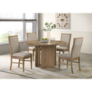  Coaster Furniture Adina 193610 53-inch Round Wood Dining Table  - Distressed Light Brown IMAGE 10