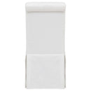  Coaster Furniture Shawna 193912WHT Set of 2 Upholstered Skirted Side Chair - White IMAGE 11