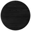  Coaster Furniture Strouse 193940BLK 47-inch Round Wood Dining Room Table - Black IMAGE 2