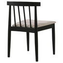  Coaster Furniture Cullen 193942BLK Set of 2 Dining Side Chair Upholstered Seat - Black IMAGE 9