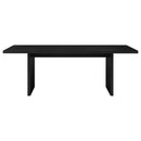  Coaster Furniture Decker 193951BLK 82-inch Rectangular Wood Dining Table - Black IMAGE 4