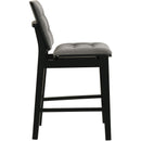  Coaster Furniture Redbridge 193969BLK Set of 2 Velvet Upholstered Counter Chair - Grey/Black IMAGE 9