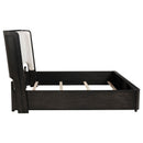  Coaster Furniture Leandro 222491KW 55-inch California King Wingback Bed - Burnished Black IMAGE 6
